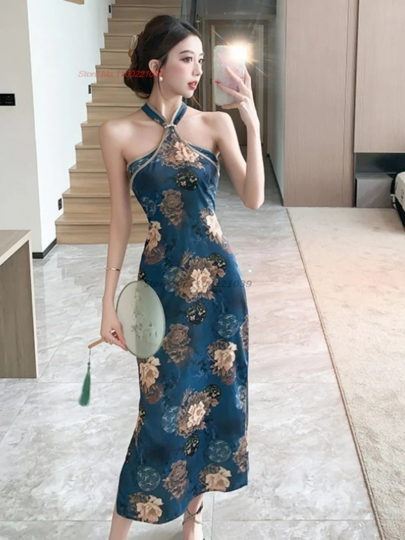 2025 ߱  巹 μҸ cheongsam  Ʈ ȸ ̺ 巹  Ʈ Ŭ qipao  巹 vestido